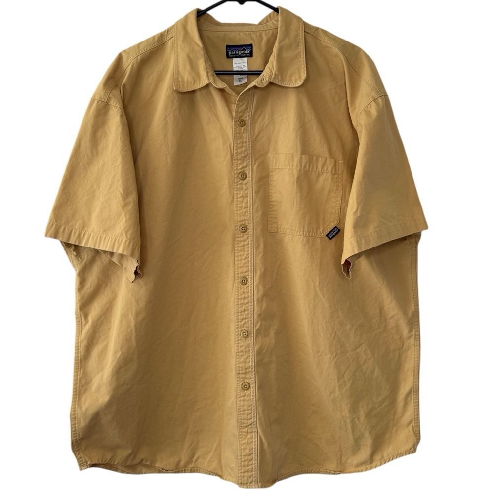 |VTG| PATAGONIA 00’s Y2K Short Sleeve Organic Cotton Button Down Shirt